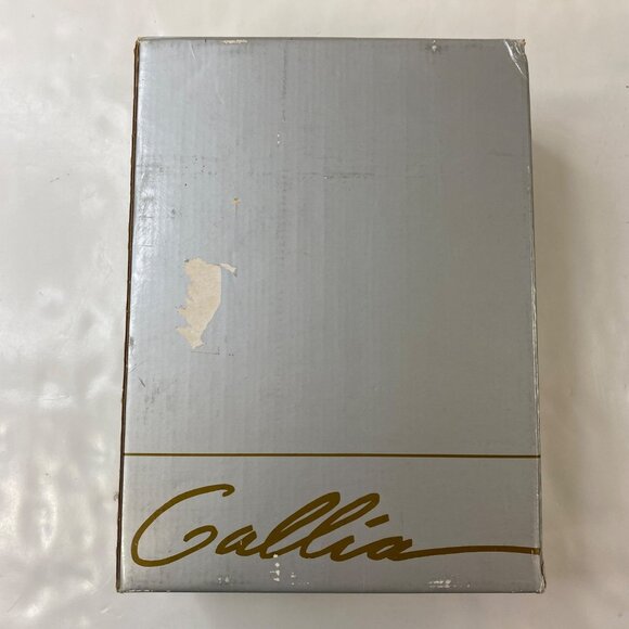 Rogaska Gallia Cut Lead Crystal Set 2 10" Etched Candle Stick Holders Vintage - Picture 11 of 13